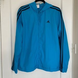 Adidas turquoise windbreaker